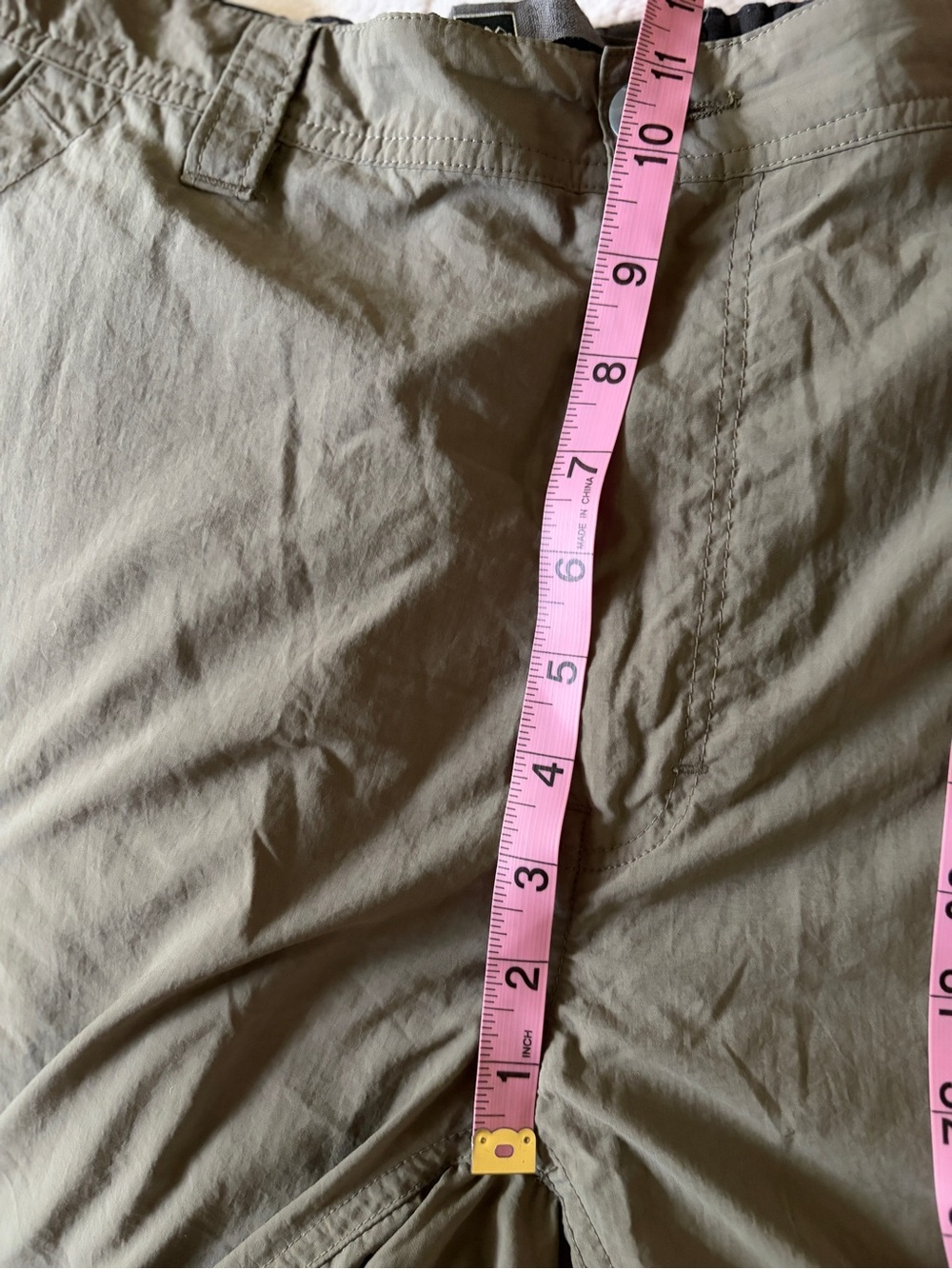 Great condition REI Men's Convertible Cargo Pants size L — Olive Green. Nylon - Picture 12 of 13
